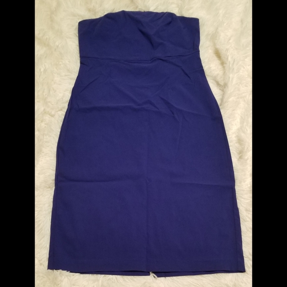 NWOT Express Blue Tube Dress Size 11/12 - Picture 2 of 5